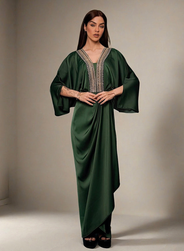Zarafah (green) - Kaftan - Mizyana