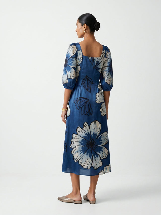 Zoe Blue Modal Dress - Dress - Mizyana