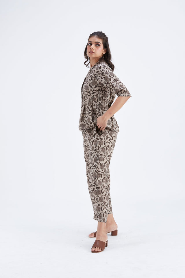Zola Beige co-ord set - Co-ord Set - Mizyana