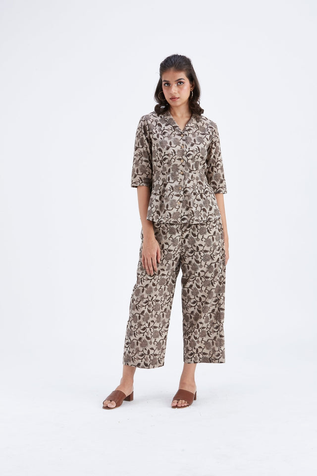 Zola Beige co-ord set - Co-ord Set - Mizyana