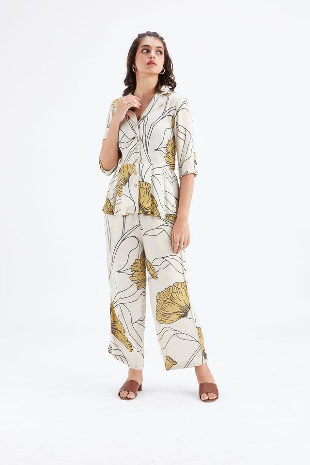 Zola white co-ord set - Co-ord Set - Mizyana