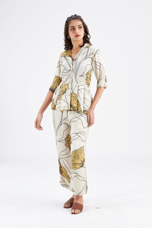 Zola white co-ord set - Co-ord Set - Mizyana