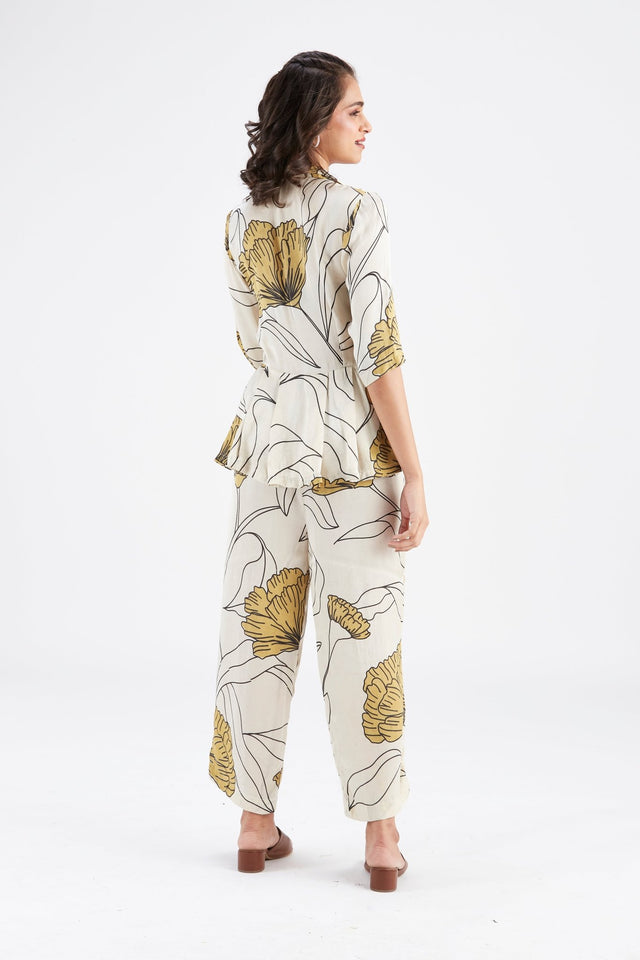 Zola white co-ord set - Co-ord Set - Mizyana