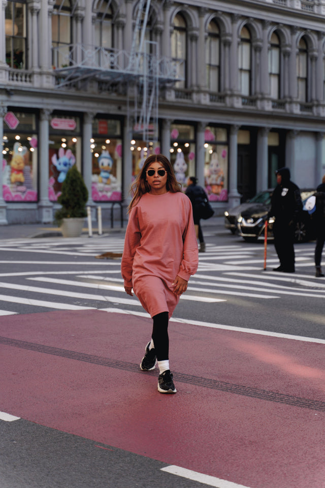 Nina Sweater dress - Rose
