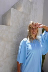 Kaia swim dress - Gulf blue