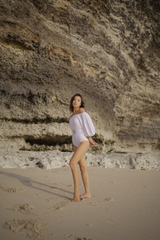 Rachelle swim set with real wrap skirt - White (Final Sale)