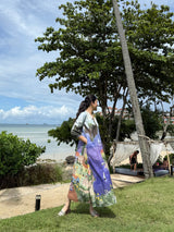 Dora Dress in Coastal Serenade Print