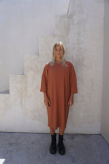 Eva ribbed dress - Caramel