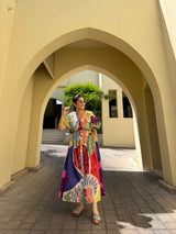 Juno Dress in Florentine Mosaic Print
