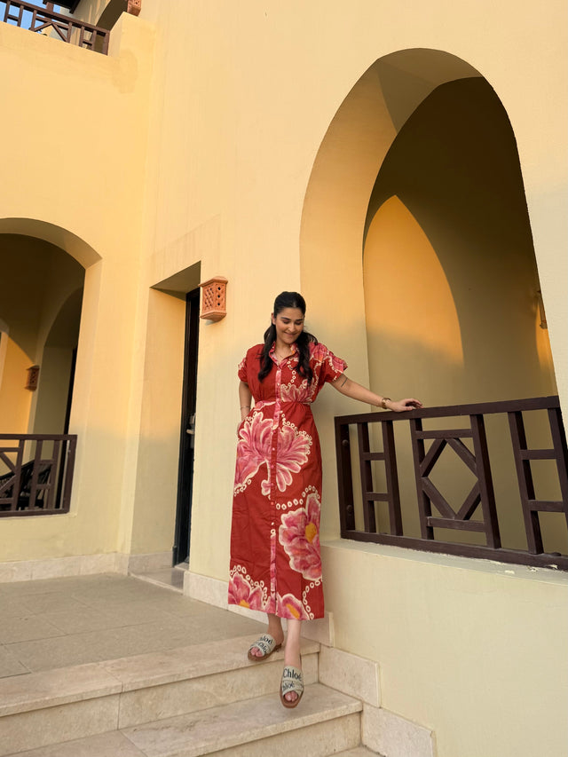 Alessia Dress in Bubbly Spritz Print