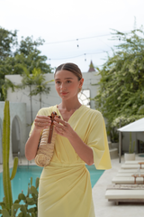 Ella swim set with real wrap skirt - Honey