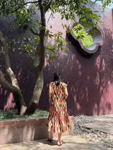 Raya Dress in Camino print