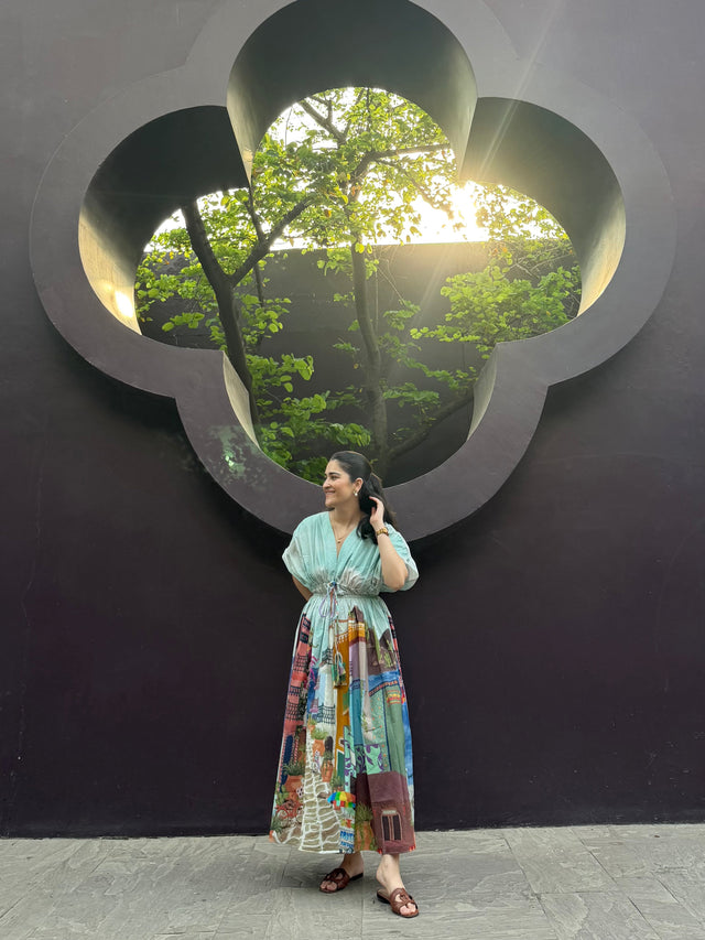 Nirvana Dress in Casa Parade print