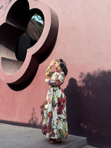 Petalia Dress in Sol Garden print (Sandstone)