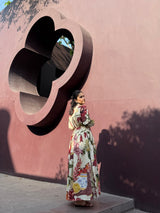 Petalia Dress in Sol Garden print (Sandstone)