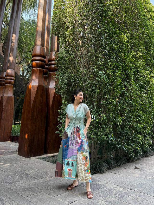 Bonita Dress in Casa Parade print