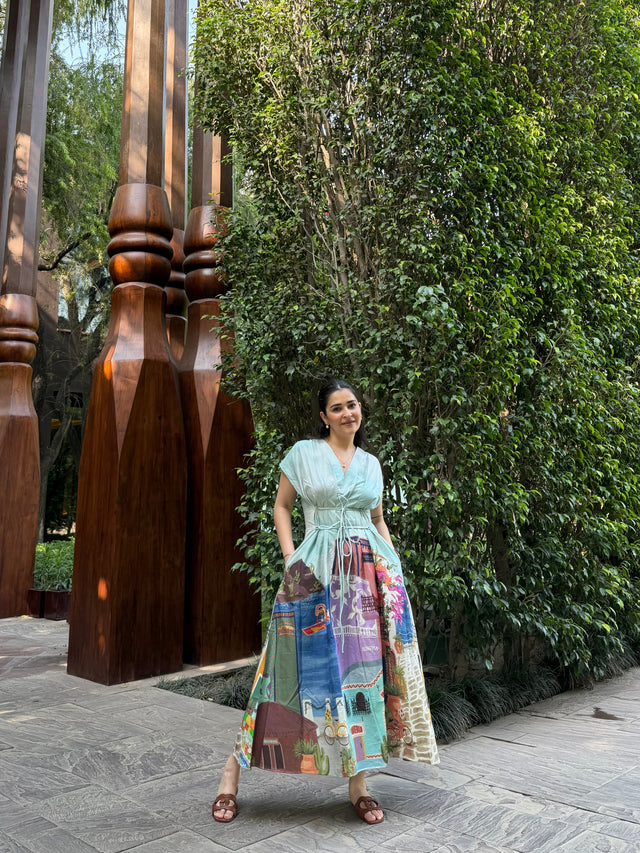 Bonita Dress in Casa Parade print