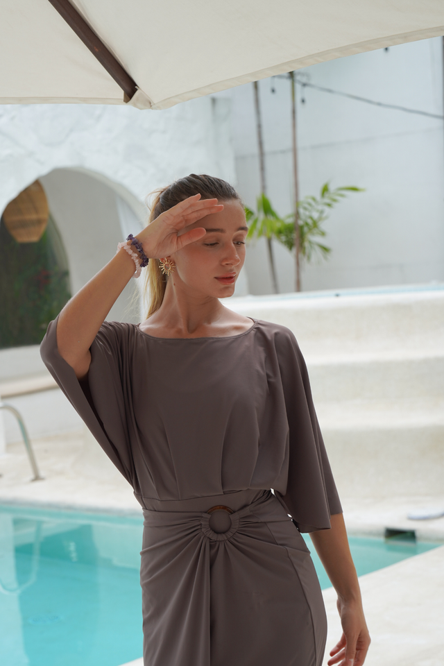 Maya swim set with Salma skirt - Bronze