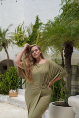 Maya swim set with Salma skirt - Olive