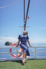 Sofia 2.0 Modest Swim Skirt - Navy Shinny