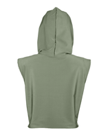 Swim Hood Olive Cropped Sleeveless Hooded Swim Top