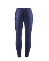 Navy Ankle-Length Swim Leggings