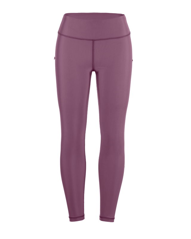 Plum High-Rise Ankle-Length Swim Leggings