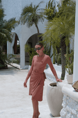 Adaya swim set with real wrap skirt - Melrose - Swim Set - Mizyana