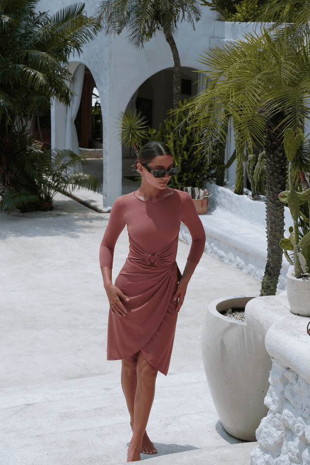 Adaya swim set with real wrap skirt - Melrose - Swim Set - Mizyana