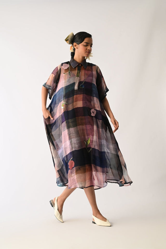 Afterglow Overlay Appliqu√© Dress - Dress - Mizyana