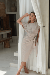 Alejandra Swim Dress – Biscuit - Swim Dress - Mizyana