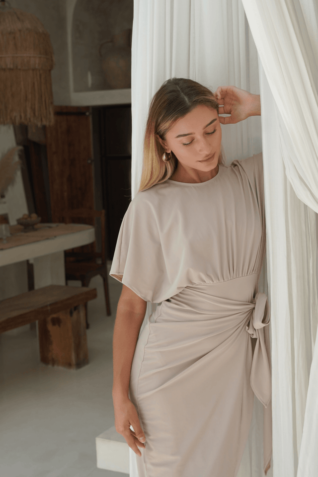 Alejandra Swim Dress – Biscuit - Swim Dress - Mizyana