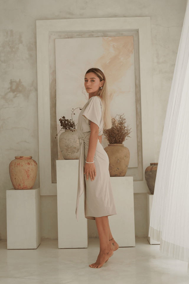 Alejandra Swim Dress – Biscuit - Swim Dress - Mizyana