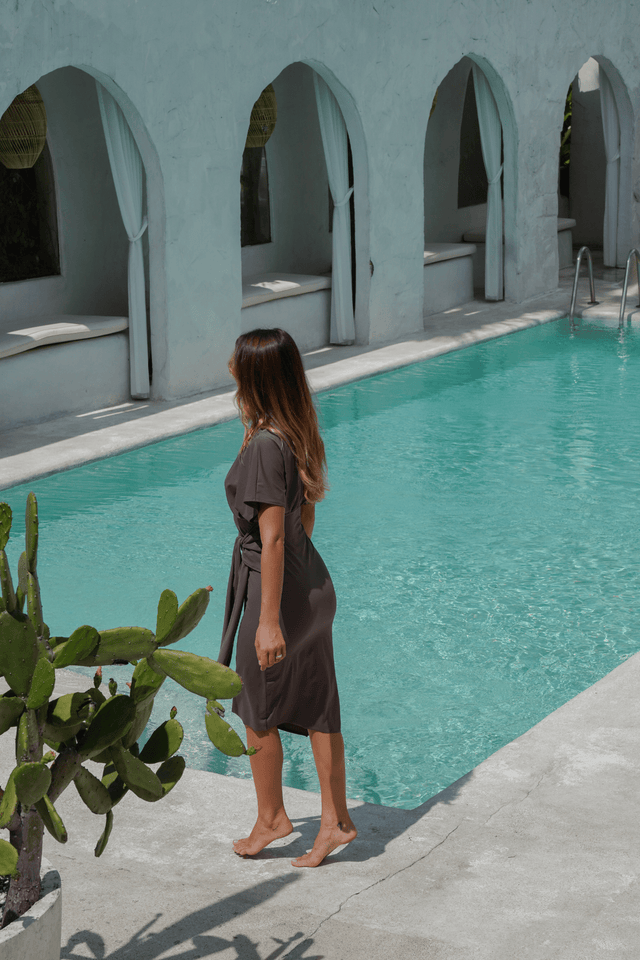 Alejandra Swim Dress - Bronze - Dress - Mizyana