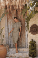Alejandra Swim Dress – Olive - Swim Dress - Mizyana