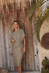 Alejandra Swim Dress – Olive - Swim Dress - Mizyana
