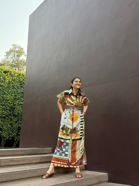 Alessia Dress in Encanto print - Dress - Mizyana