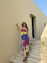 Alessia Dress in Florentine Mosaic Print - Dress - Mizyana