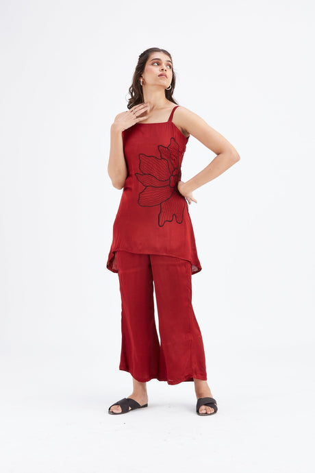 Alina Red co-ord set - Co-ord Set - Mizyana