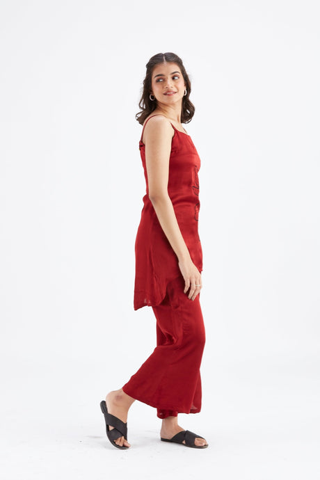 Alina Red co-ord set - Co-ord Set - Mizyana