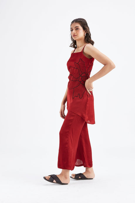 Alina Red co-ord set - Co-ord Set - Mizyana