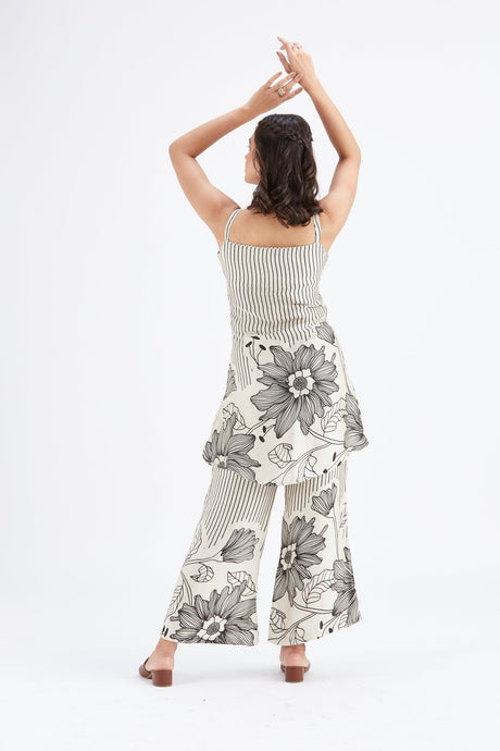 Alina white co-ord set - Co-ord Set - Mizyana