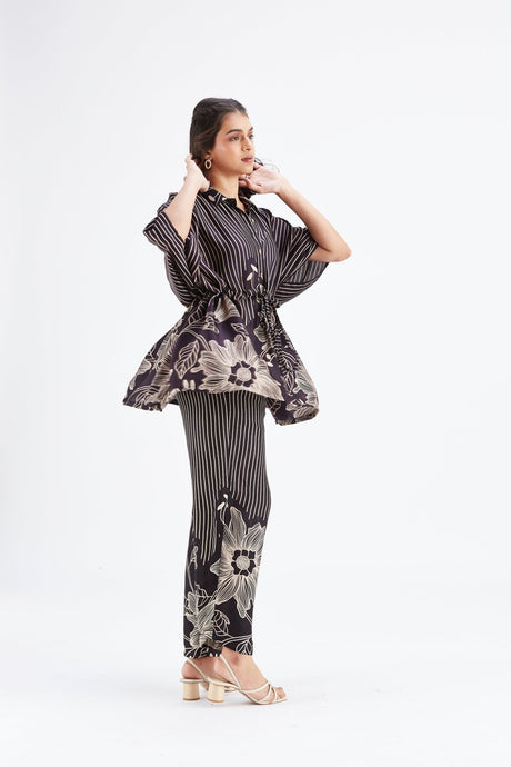 Amae Black co-ord set - Co-ord Set - Mizyana