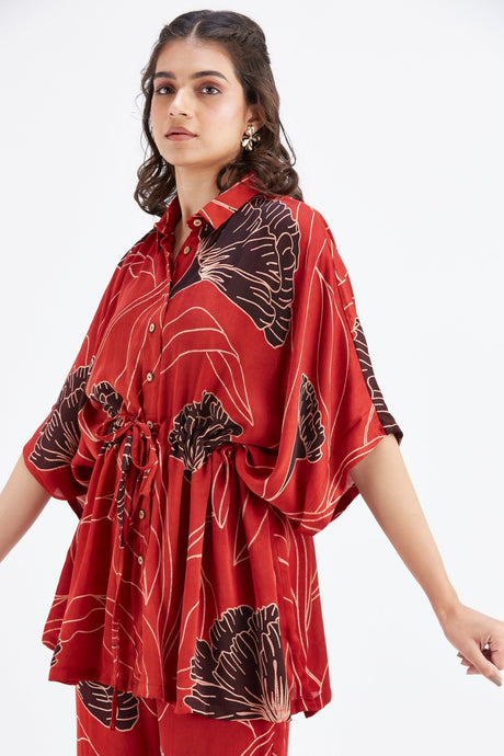 Amae Red co-ord set - Co-ord Set - Mizyana