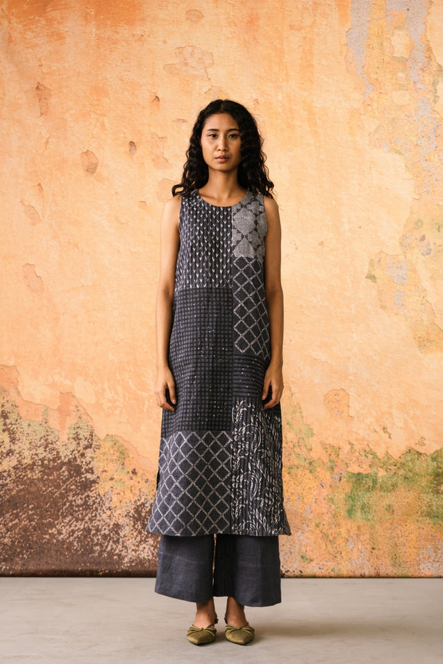 Amaya Tunic Pants Set With Luna Jacket - Three-Piece Set - Mizyana