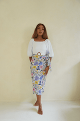 Ana swim skirt - Floral - Swim Cover-Up - Mizyana