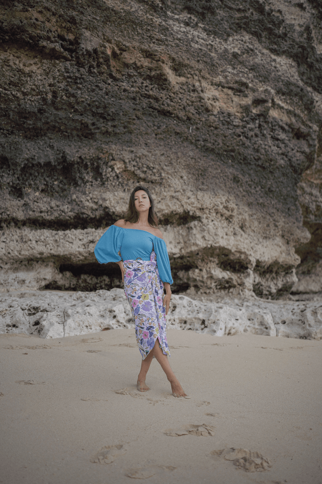 Ana swim skirt - Floral - Swim Cover-Up - Mizyana