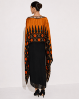 Ankara gold drape skirt set - Two-Piece Set - Mizyana
