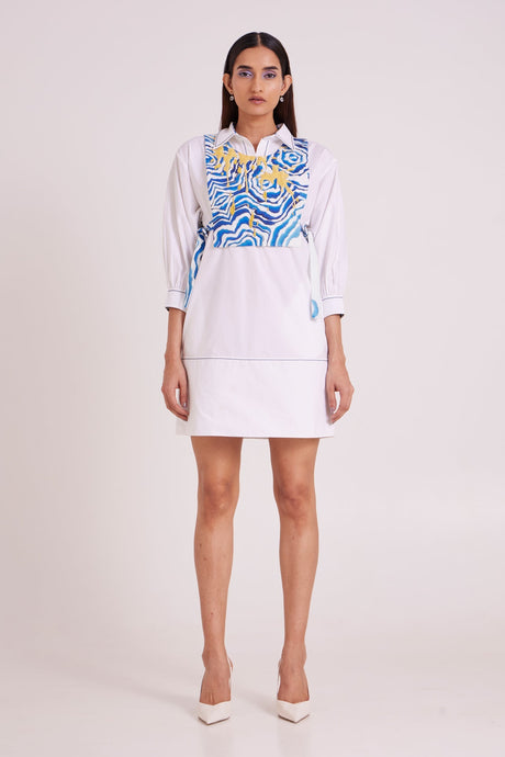 Apollo - Sunlit Tide Dress - Two-Piece Set - Mizyana