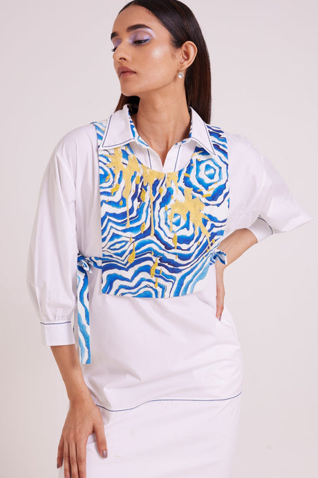 Apollo - Sunlit Tide Dress - Two-Piece Set - Mizyana